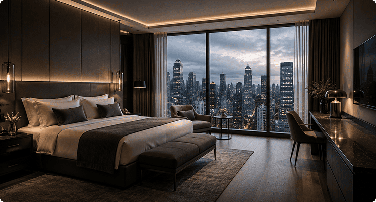 Bright Rooms in the City